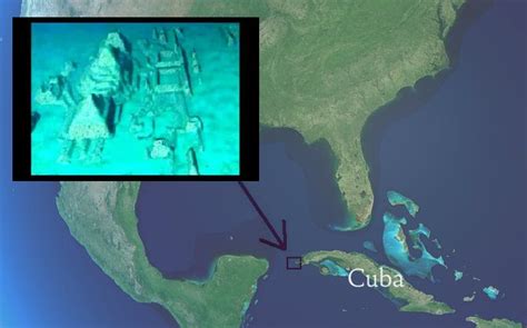 sunken city off cuba|cuban underwater formation.